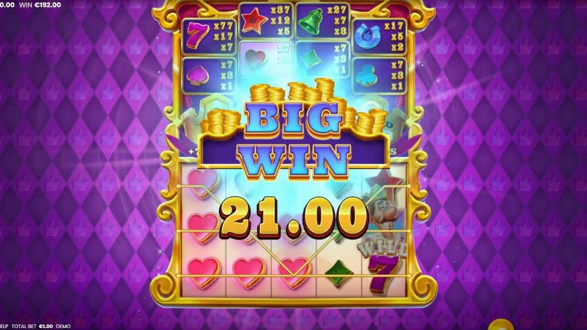 Tampilan visual slot King of 7’s dengan simbol mahkota dan angka 7 yang mewah.